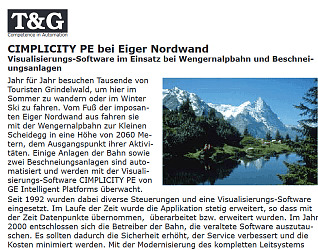 CIMPLICITY PE bei Eiger Nordwand