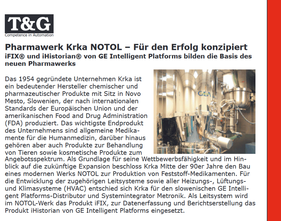 Applikation Pharmawerk Krka NOTOL
