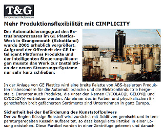 Mehr Produktionsflexibilität mit CIMPLICITY