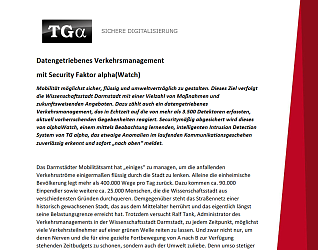 Applikationsbericht Darmstadt TG alpha