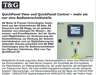 Quick-Panel View und Quick-Panel Control